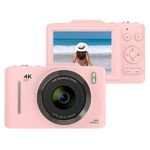 4K Digital Camera 2.8inch Screen 4K Video Recording 48M Photo 16X Zoom Flashlight Anti-shake Face Recognition Digital SLR Camera