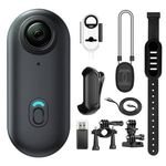 4K Waterptoor Thumb Pocket Small Action POV Camera WI-FI Live Stream Mini Body Camera Black 128GB Wearable Battery Cop Cam