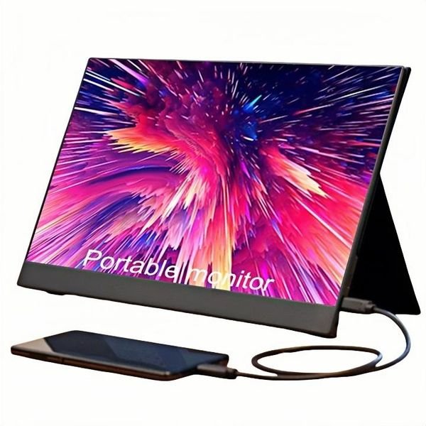 18.5 Inch Portable Monitor for Laptop Dual Screen Touch120HZ Ultra Slim Desgin Wide Viewing Portable Foldable Dual Monitor