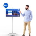 Meeting Room 32 Inch Portable Monitor Screen Smart Tv Android 13 Tablet Touch Screens on Wheels Movable Smart Tv Optional Camera