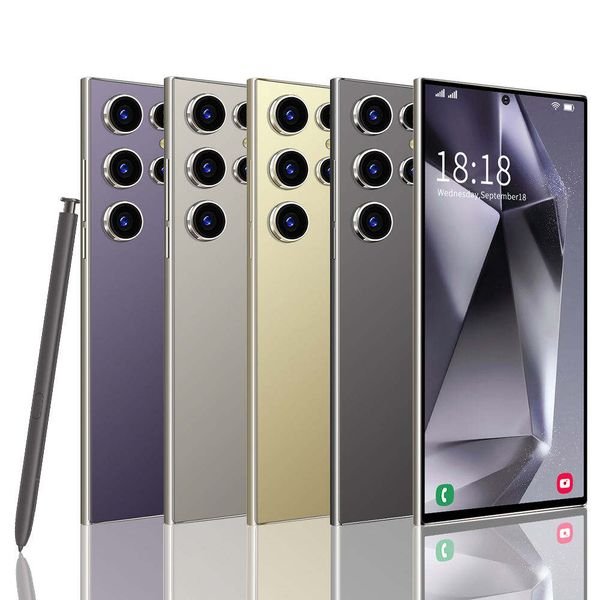 High Configuration 22+2TB S24 Ultra Smart Phone 2024 Dual SIM Gesichts ID Smartphone Big Screen 108MP Unlock Mobile Phones