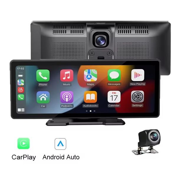 10.26 Inch GPS Navigation Android Auto Carplay PND 1080P Dual Recording DVR Camera Monitor