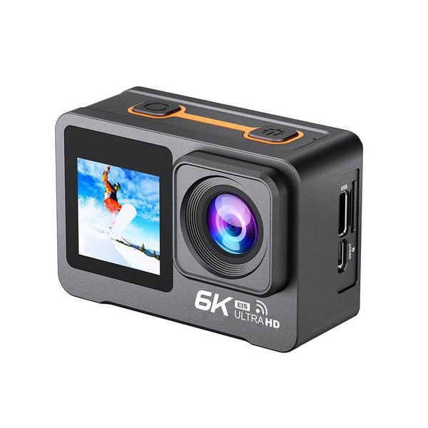 6K Action Camera 50MP 2.0 IPS Touch Screen EIS 30M Waterproof Sport Video Recording Camera WiFi Action Cam With Remote Control